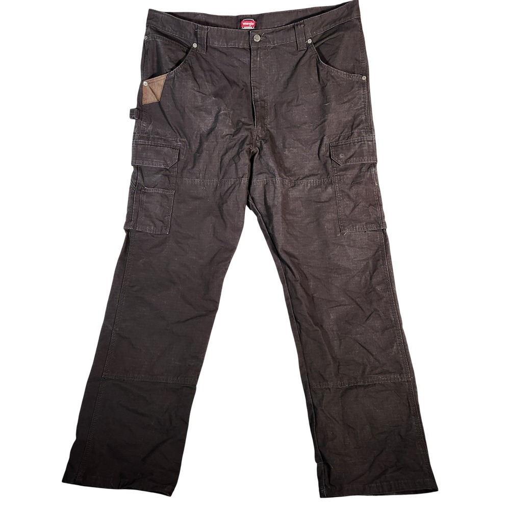 Wrangler Workwear Men's Cargo Pants 40X32 Dark Gray Carpenter‎ Utility 10WMWR1BL